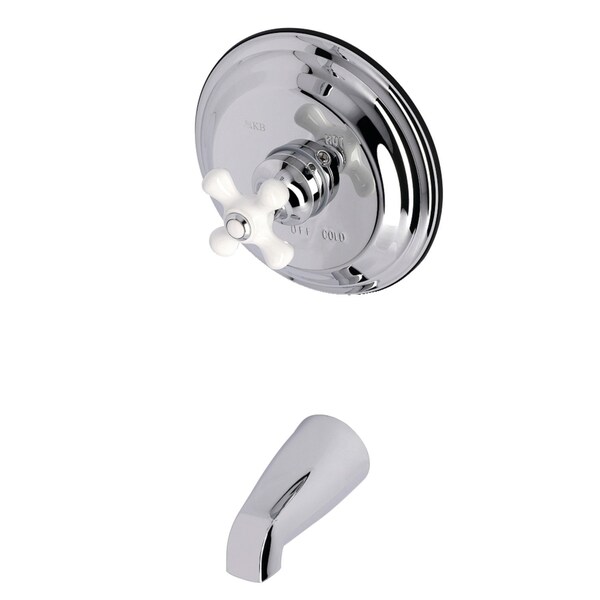 Tub and Shower Faucet, 2, Wall Mount, Polished Chrome